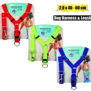 Pet dog harness + lead 2.5x40-60cm