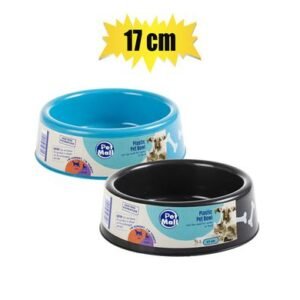 Pet dog/cat bowl pl small 17cm - 2x Pack