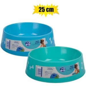 Pet dog/cat bowl large 25cm - 2x Pack