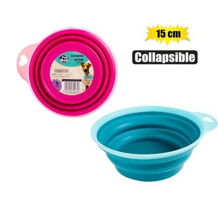 Pet dog/cat bowl collapsible small - 2 Pack