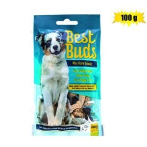 Best buds dog treat mini bones mix 100gr