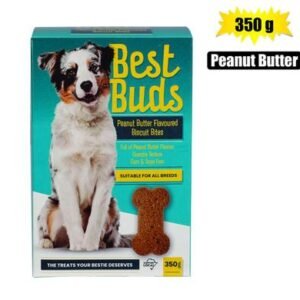 Best buds dog biscuits p/nut butter 350g