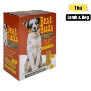 Best Buds Dog Biscuits - Veg and Lamb Flavour 1Kg